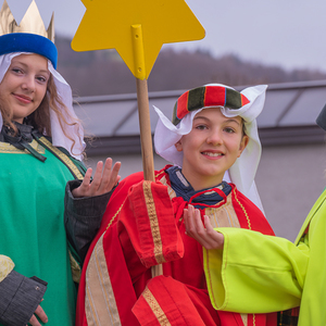 Die Sternsinger*innen waren in der Pfarre Kirchdorf an der Krems unterwegs