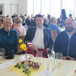 Bürgermeisterin Sabine Naderer-Jelinek und die Vizebürgermeister Thomas Neidl und Karl Rainer