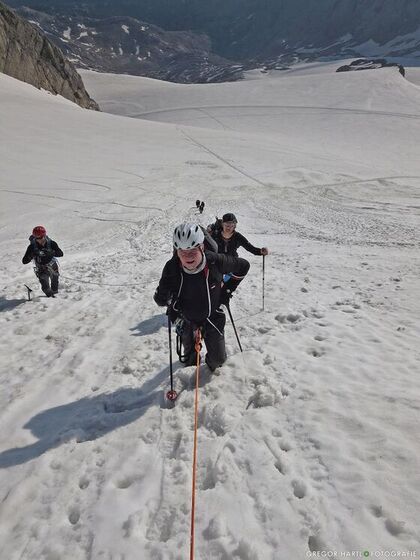 Bischof Manfred Scheuer auf dem Dachstein.